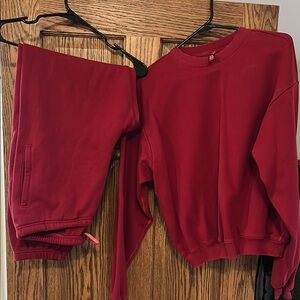 SKIMS Rich Red Lounge Set